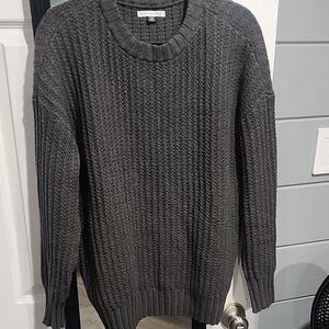 Gray Cable Knit Sweater american eagle size s